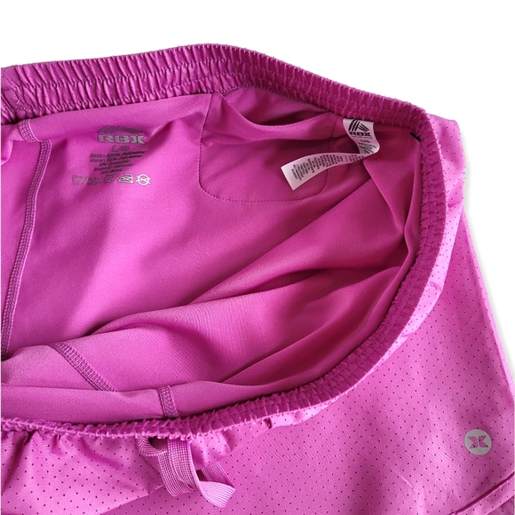 RBK Reebok NEW Micofiber Athletic Stretch Vented Women's Pink Running Bike S… - Picture 5 of 16